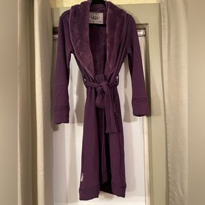 UGG HEAVY DUTY SOFT LONG BATHROBE PURPLE SMALL